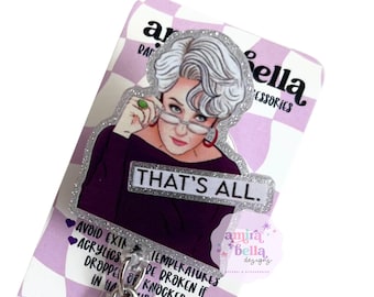 Porta badge divertente. Porta badge a tema film. Porta badge a tema Il diavolo veste Prada