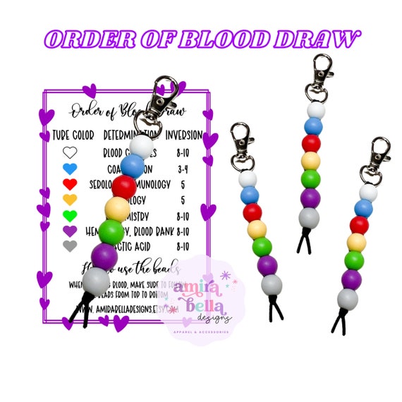 Order of Blood Draw Beads, Clip on Badge Reel Accessory Resource