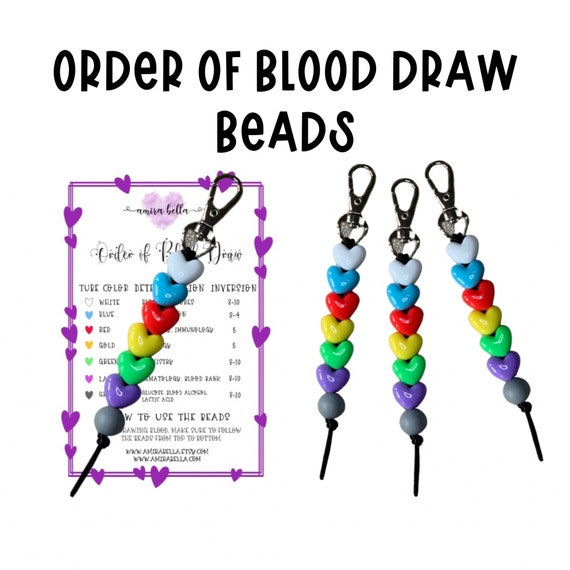 Order of Blood Draw Beads, Clip on Badge Reel Accessory Resource
