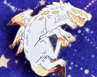 Monstrous Angelic Hound Pin