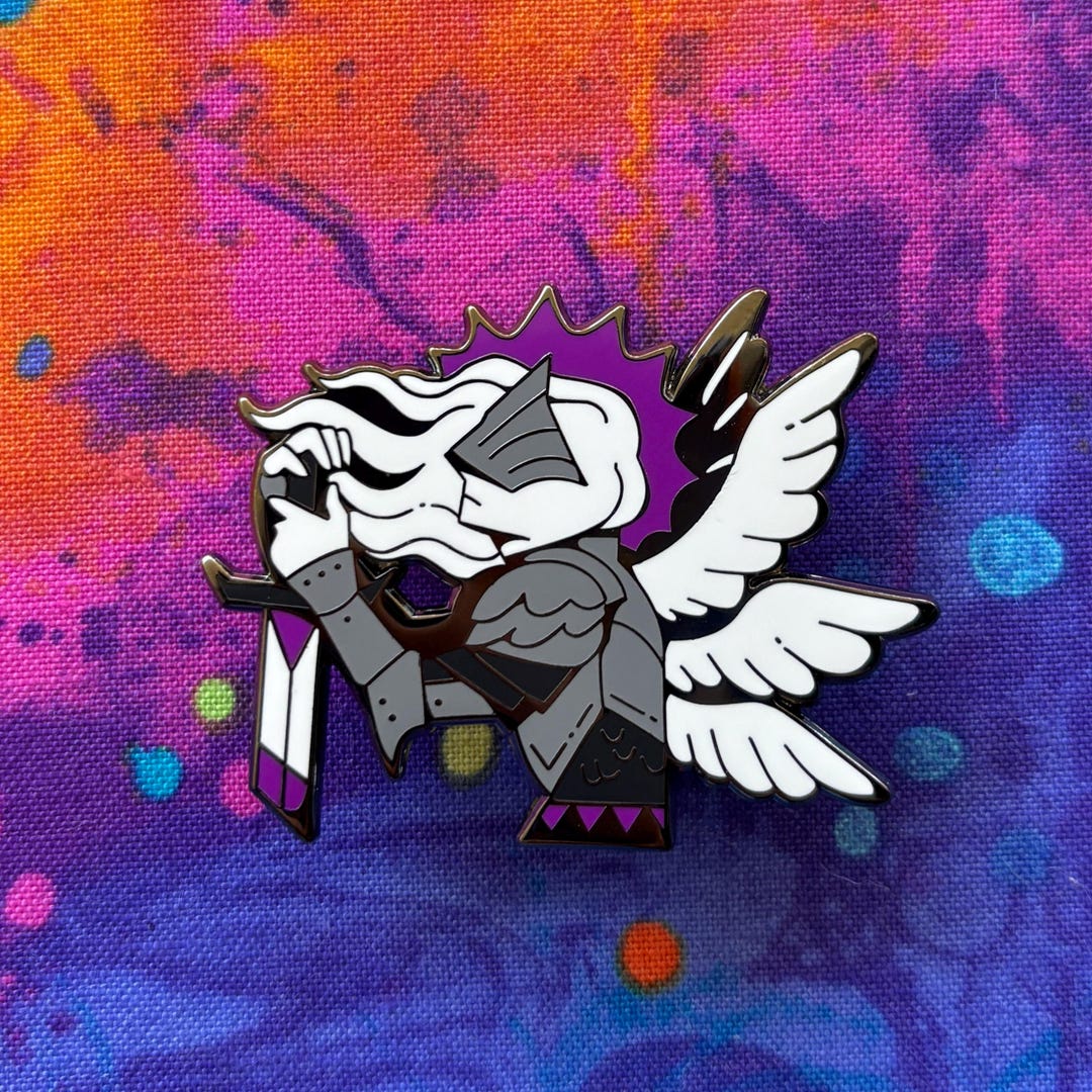 Aegosexual Angel Pin Alternate Design - Etsy
