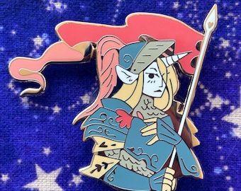 Unicorn Knight Pin - Spring Variant