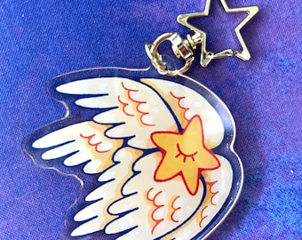 Star Seraph Glitter Keychain
