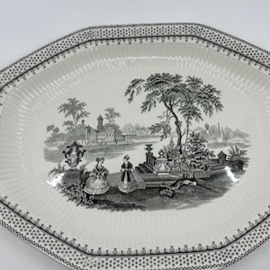 W M Adams and Sons Real English Ironstone Minuet Size 14 Serving Platter