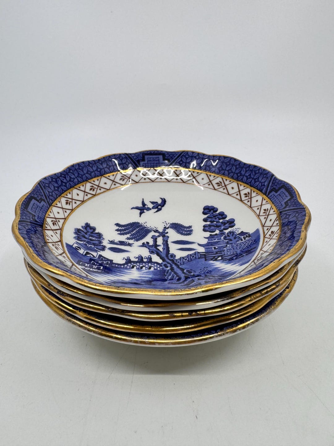 ブース ロイヤルドルトン リアルオールドウィローベリーボウル 5個 ブース ロイヤルドルトン リアルオールドウィローベリーボウル 5個