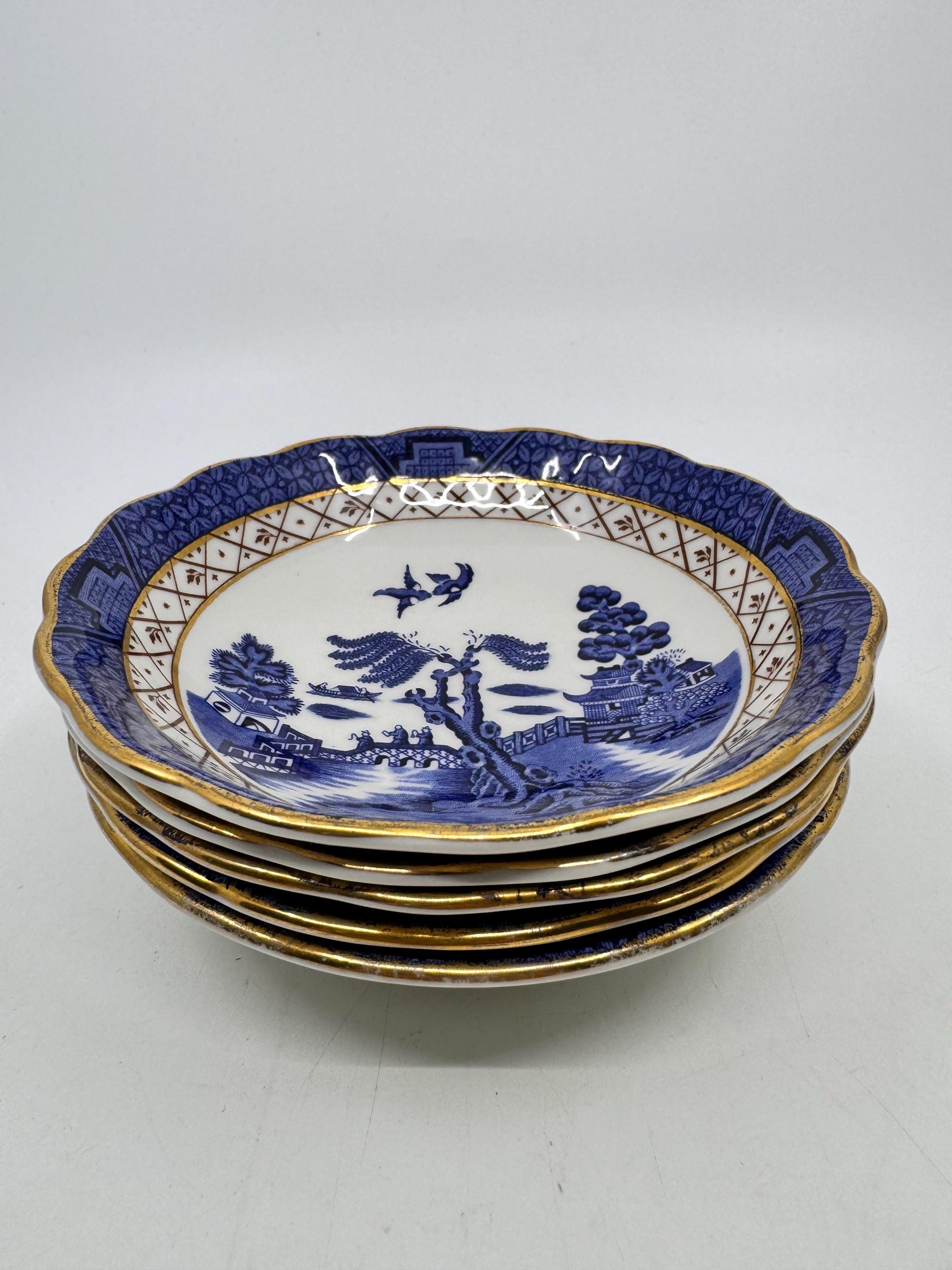 ブース ロイヤルドルトン リアルオールドウィローベリーボウル 5個