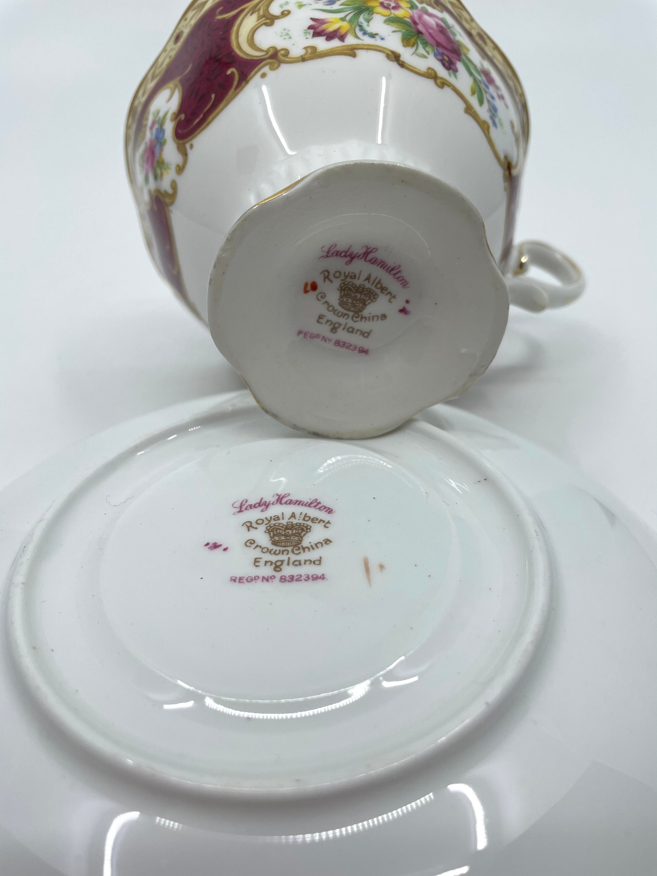 ロイヤルアルバート レディーハミルトン 1940年代 ティーカップ