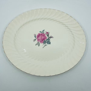 Burleigh Ware Pink Rose Large Serving Platter
