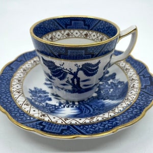 Booths Real Old Willow Demi-tasse Teacup and Saucer