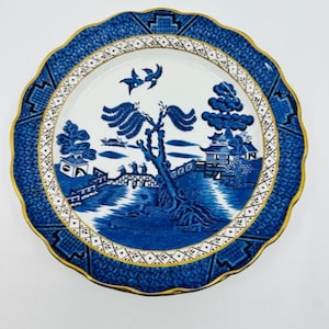 Booths Real Old Willow Set of three 9.75 inch dinner Plates