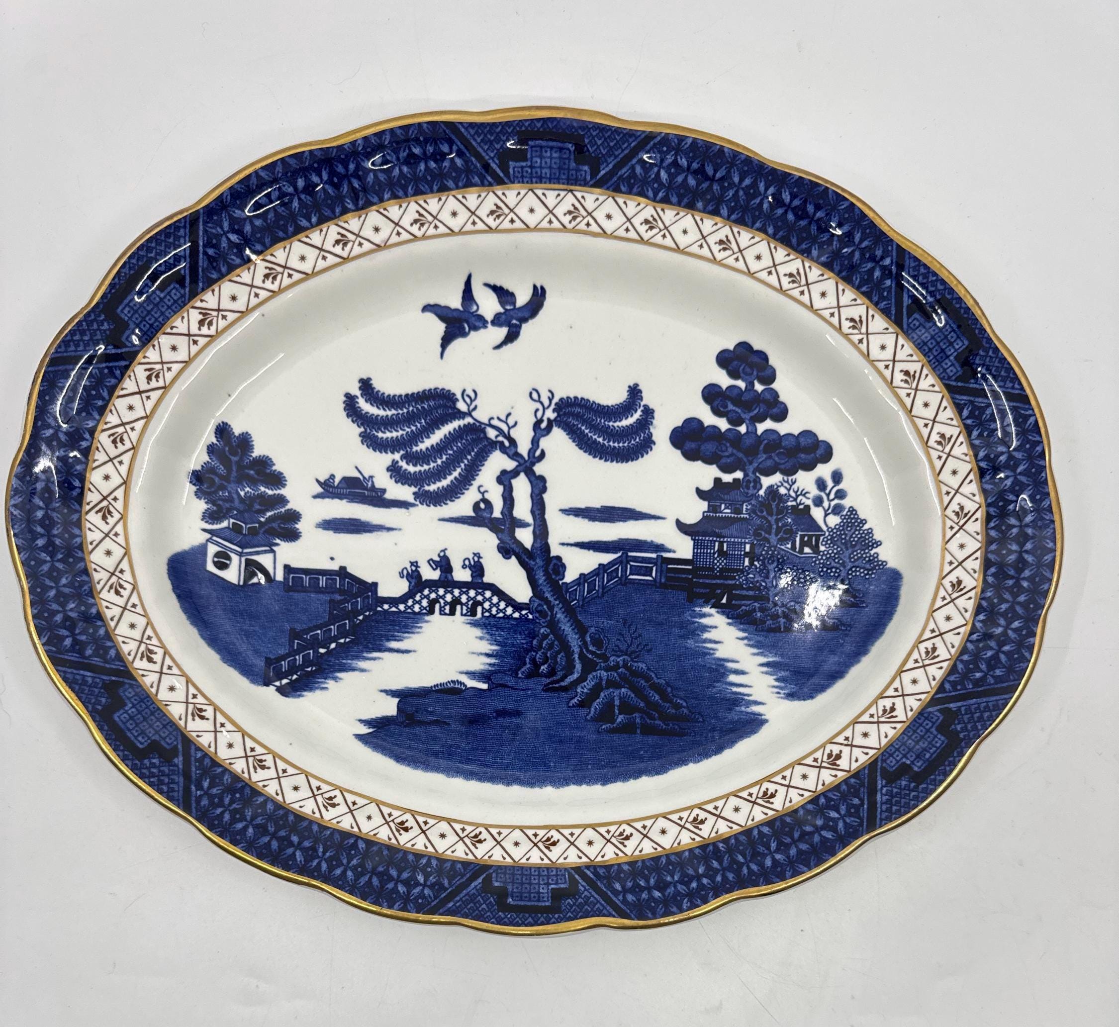 Booths Real Old Willow 12x9.5 Inch Platter - Etsy UK