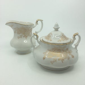 Royal Albert Old Country Roses Gold Cram and Sugar set