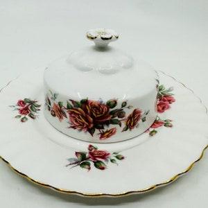 Royal Albert Centennial Rose Butter Dish