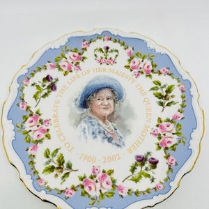 ロイヤルウースター　エリザベス王妃クイーンマザー　記念プレート Queen mother plate - Etsy 日本