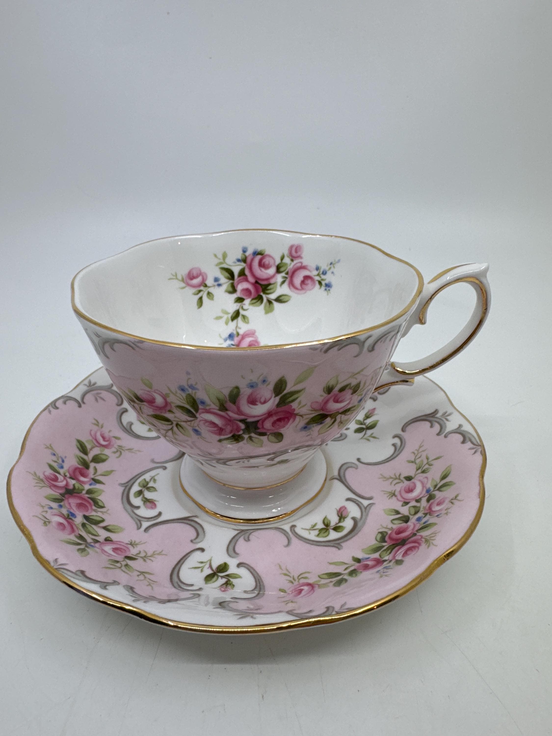 Royal Albert Rose Du Barry Series Camille Teacup and Saucer - Etsy
