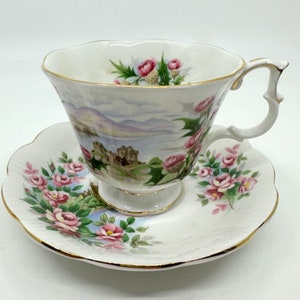 Royal Albert Ancestral Series Road To The Isles Teacup and Saucer