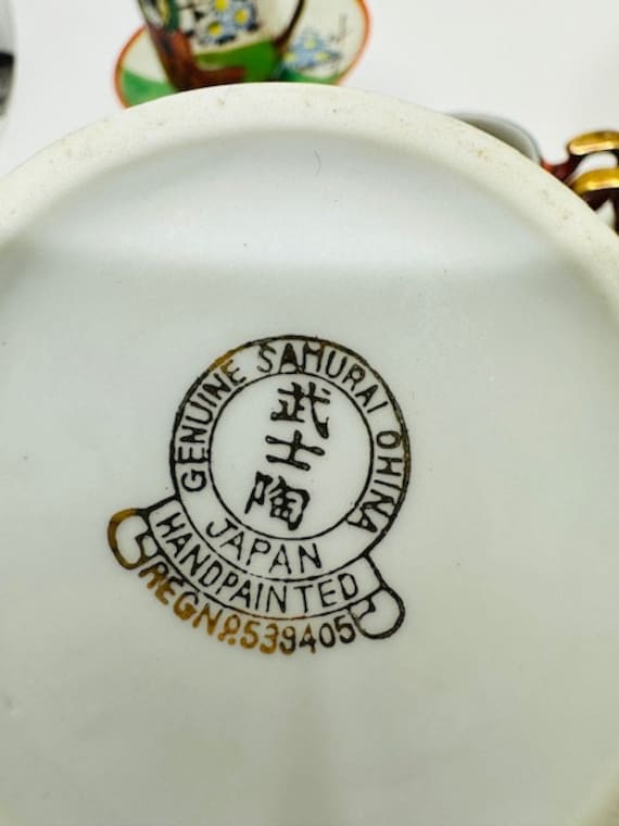 Genuine Samurai China Hand Painted Made in Japan Tea Set - Etsy