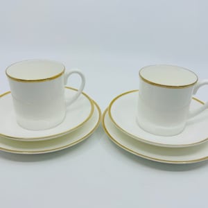 Wedgwood Susie Cooper Design Saturn Set of Two Trios