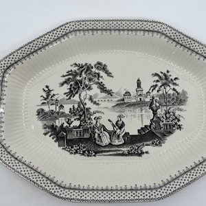 W M Adams and Sons Real English Ironstone Minuet Size 12 Serving Platter