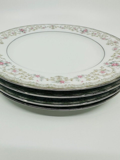 Set of Four Noritake Japan Edgewood 8” Side Plates - Etsy