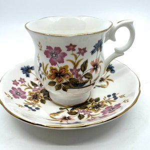 Crown Staffordshire Teacup and Saucer