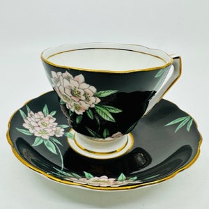 Fenton Rhododendron Teacup and Saucer