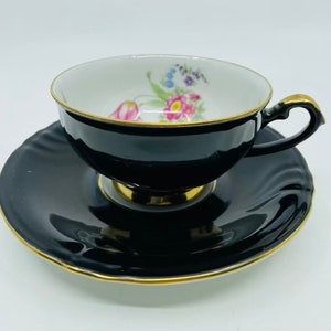 Winterling Bavaria Black Teacup
