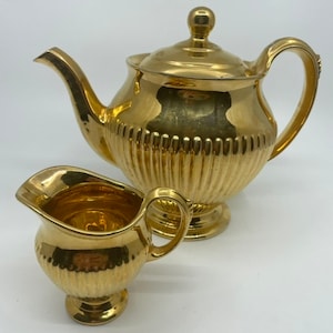 Royal Winton Golden Age Teapot and Creamer