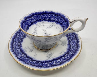 Coalport Blue and White Teacup