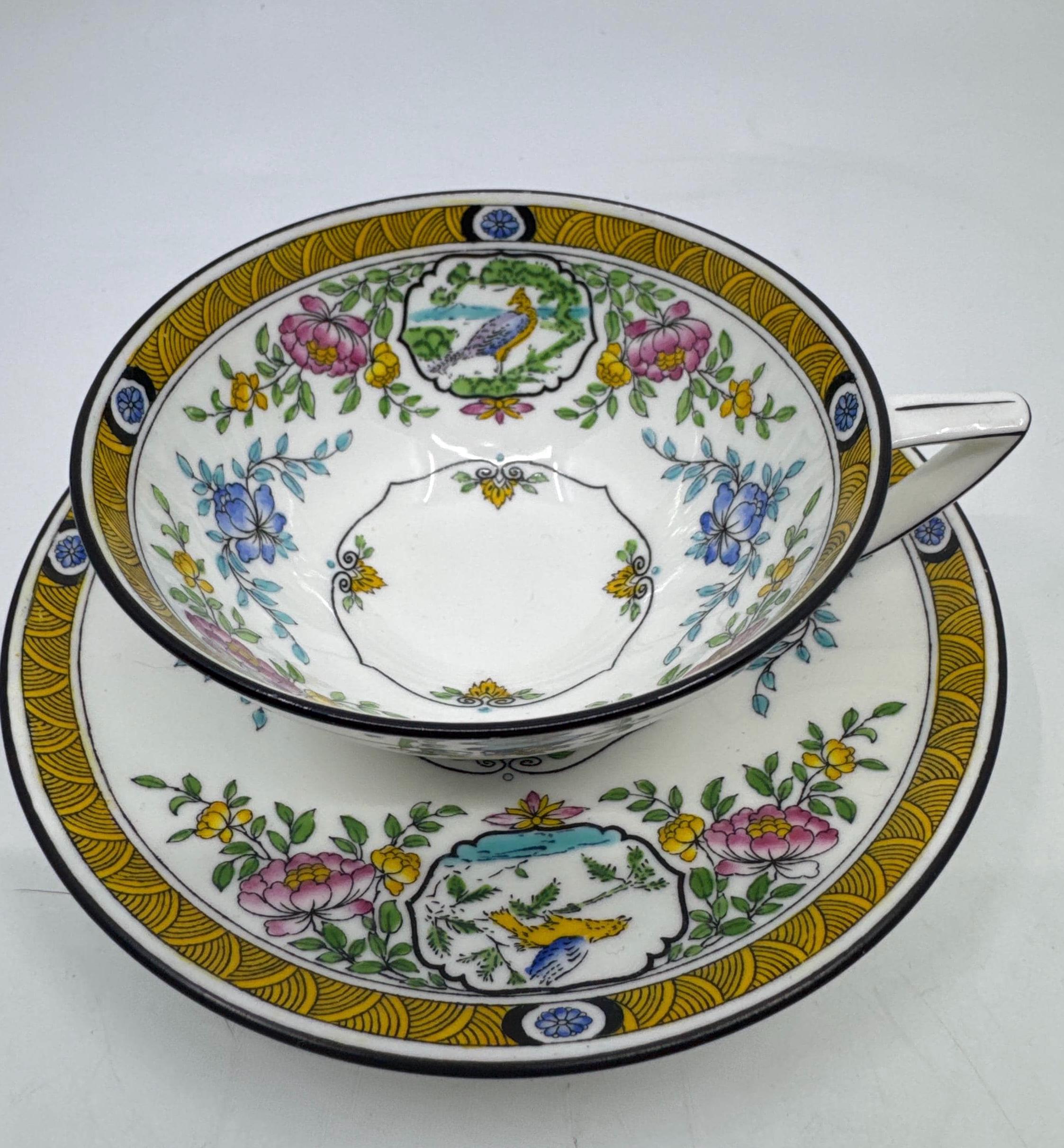 ミントンアンティークカップ＆ソーサー。登録番号621111 - Etsy 日本