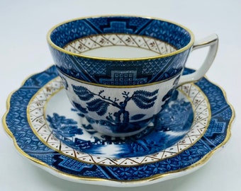 Taza de té y platillo Old Willow de Booth