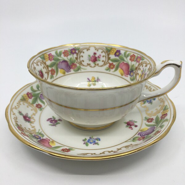 Hammersley Dresden Sprays Tea Cup y Saucer
