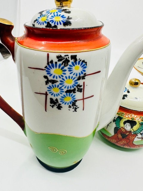 Genuine Samurai China Hand Painted Made in Japan Tea Set - Etsy