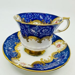 Filiżanka i spodek Paragon Trenton Cobalt Blue