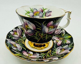 Royal Albert Provincial Flowers Prairie Crocus Teacup and Saucer