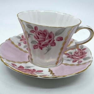 Royal Standard Margaret Rose Pink Teacup and Saucer