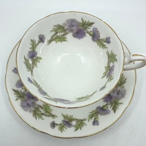 Filiżanka do herbaty Paragon Highland Queen Wide Mouth i spodek