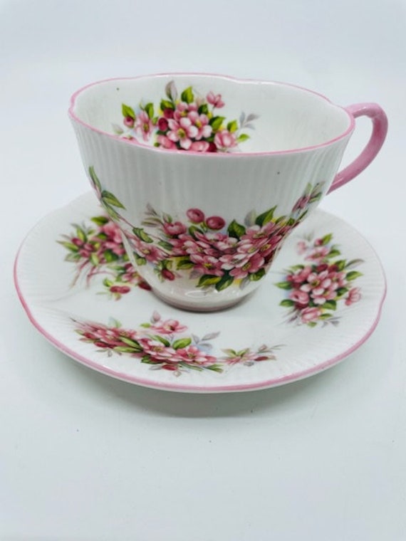 Royal Albert Blossom Time Series Apple Blossom Teacup and Saucer
