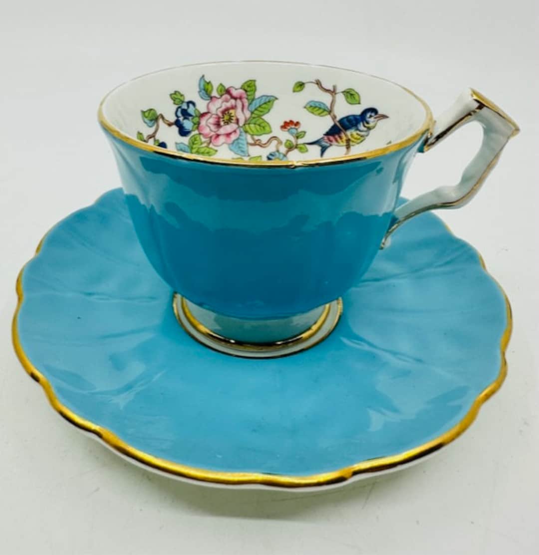Aynsley Pembroke Teacup and Saucer - Etsy UK