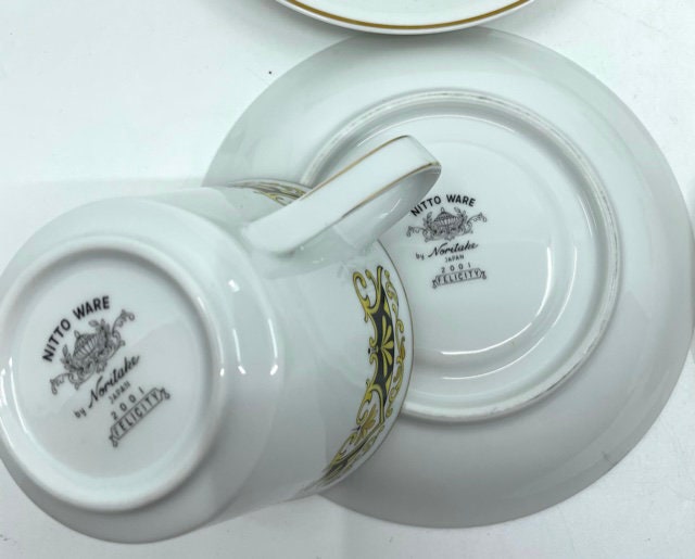 Nitto Ware by Noritake Japan Felicity Set of Four Teacups and