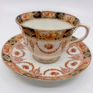 Royal Albert Crown China Imari Style Teacup and Saucer