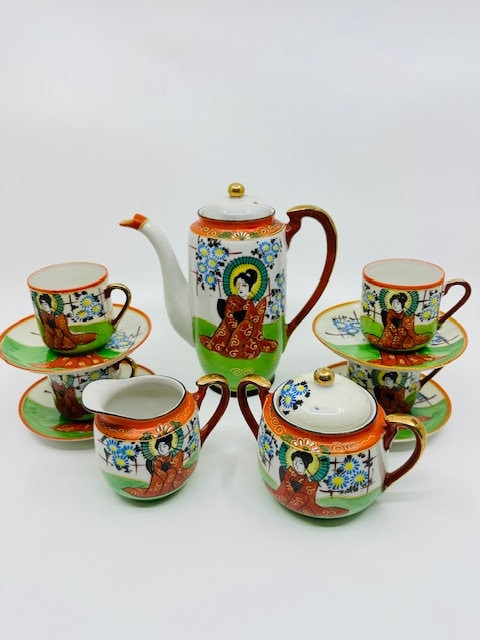 Genuine Samurai China Hand Painted Made in Japan Tea Set - Etsy