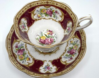 Royal Albert Lady Hamilton 1940's Teacup and Saucer - Etsy