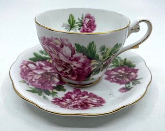Royal Standard Amethyst Teacup and Saucer