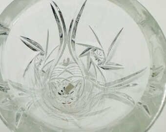 ボヘミア チェコスロバキア 鉛クリスタル 7インチ花瓶 - Etsy 日本