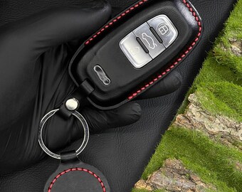 Autoschlüssel Ledertasche für A8, für Fernschlüsselbund für A6, Schlüsselhalter für A5, Schlüsselanhänger für A7, Schlüsselabdeckung für A4, Personalisierung Schlüsselbund