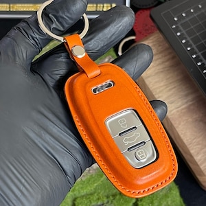 Car Key Leather Case For A8, For Remote Key Keychain For A6, Key Holder For A5, Key Fob For A7, Key Cover For A4, Personalization Keychain