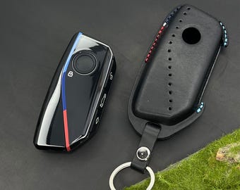 Leather Car Key Cover For X, Key Holder For M, Keychain For G Series, Car Key Fob For 1, 2, 3, 5, 6, 7 series, Leather Car Key Case M line