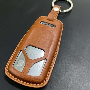 Leather Key Fob Cover for A4, A5, A6, A7, A8, R-S5, S8, S5  Leather Key Fob Case Fit for Car, Birthday Gift for Him, Car key leather Case
