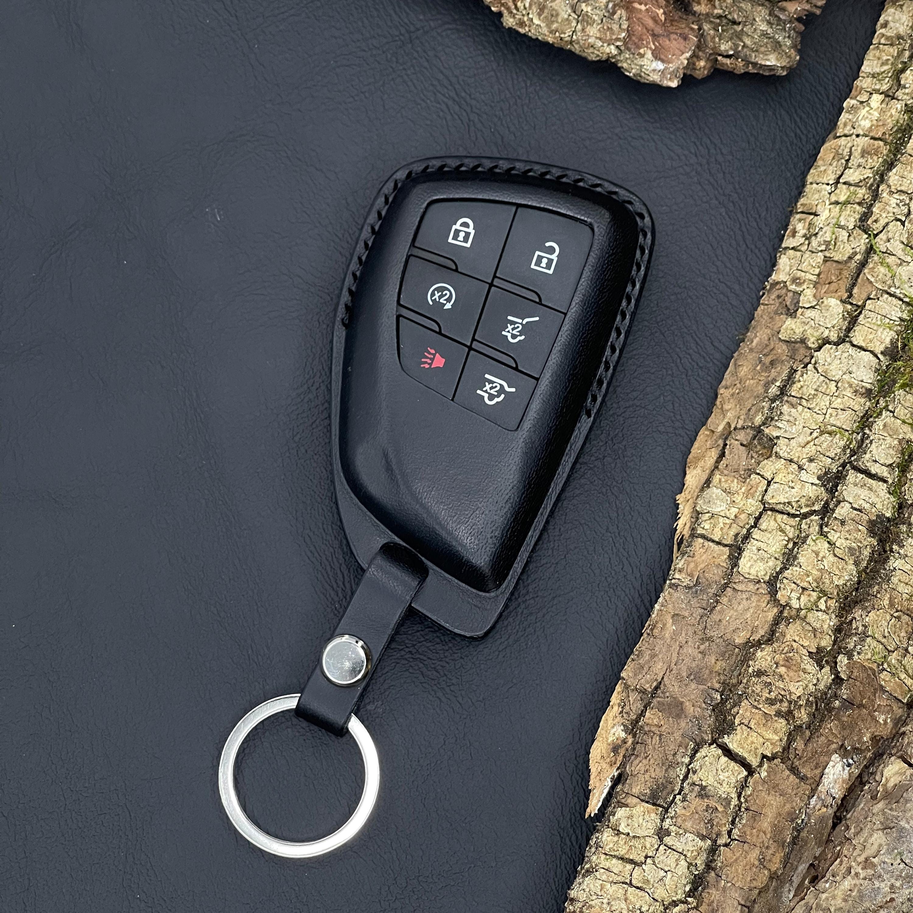 LEERLY Key Fob Cover For Buick Encore, Enclave, Envision, Lacrosse, Regal - Black TPU Case With Keychain - View #11